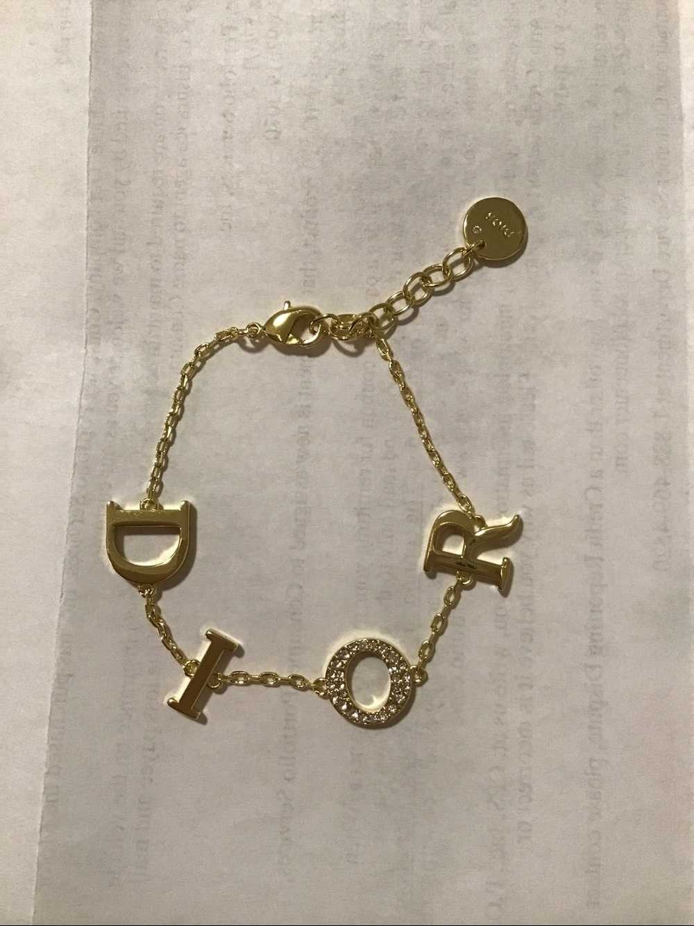 Authentic Dio(r)evolution bracelet (new in box)